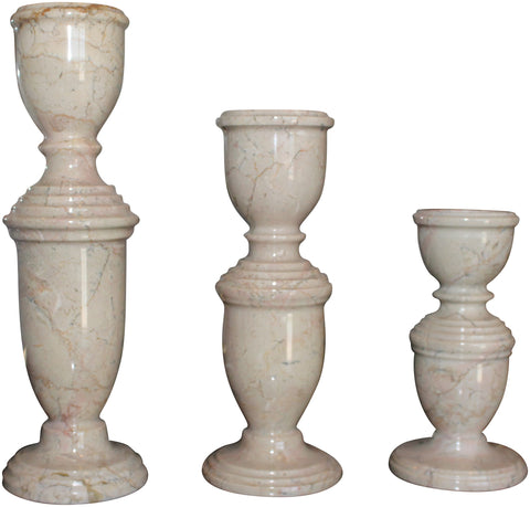 Colonial Candle Holder- Cameo - Marble Products International