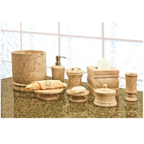 Marble Bath Accessory - 8 piece Set - Marble Products International