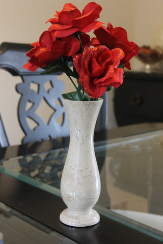 Cameo Rose Vase - Marble Products International