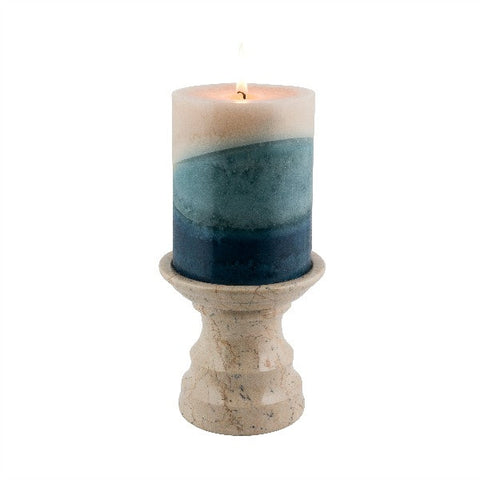 Cameo Pedestal Candle Holder - Marble Products International