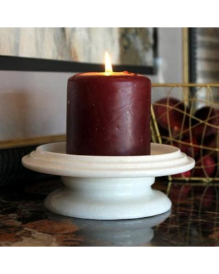 Tray Candle Holder- Antique White