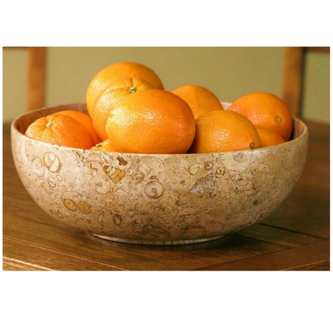 Fossil Marble Fruit Bowl - Marble Products International