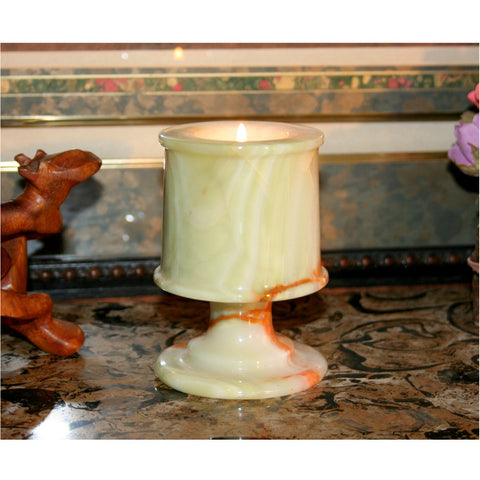 Onyx Tealight Candle Holder - Marble Products International